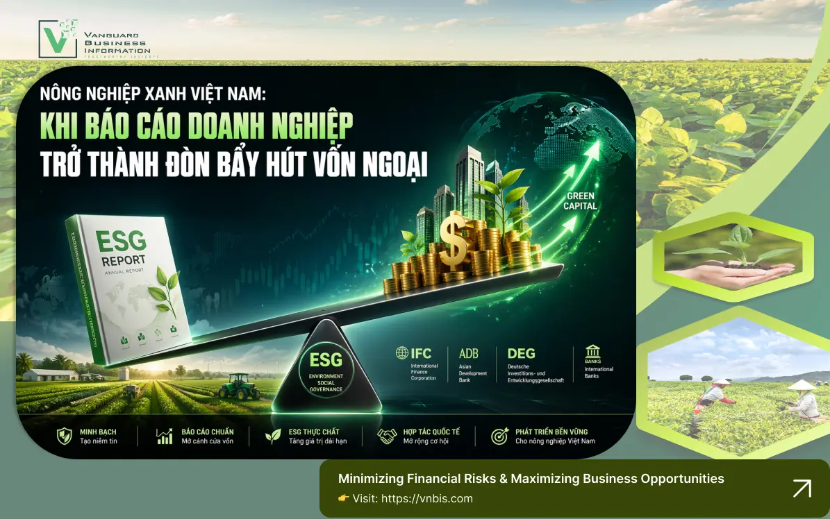 Nông nghiệp xanh Việt Nam: Khi báo cáo doanh nghiệp trở thành đòn bẩy hút vốn ngoại